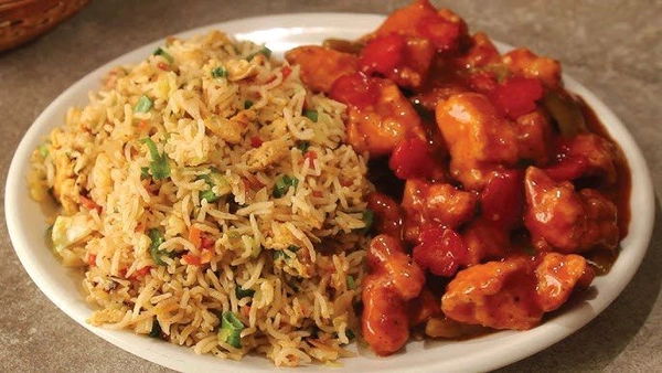 Veerabhadra bakery  Manchuria Egg Fired Rice