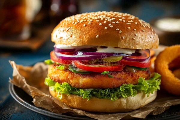 Slice & More  Aloo Tikka Burger 