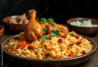 Dum Chicken Biryani Single 