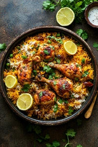 Chicken biryani { Family Pack - 4 Pics }