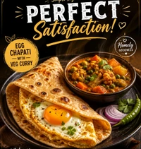 Egg Chapathi {2} + Veg Curry