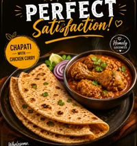 Chapathi {2} + Chicken Curry