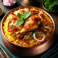 Hyderabadi Chicken biryani Single 