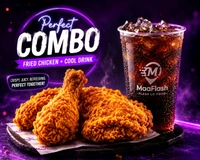 Fried Chicken+ Cool Drink - 1 Pics 