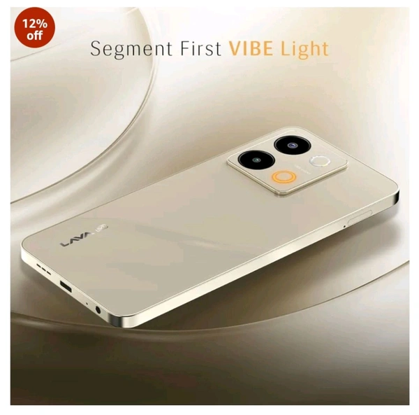 Lava Blaze 3 5G (Glass Gold, 6GB+128GB) | Segment's Fastest 5G Smartphone | Dimensity 6300 Processor | 90Hz Display | 50MP+2MP AI Camera with Vibe Light | 5000 mAh | Glass Back|18W Fast Charging - Glass gold