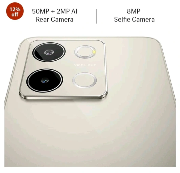 Lava Blaze 3 5G (Glass Gold, 6GB+128GB) | Segment's Fastest 5G Smartphone | Dimensity 6300 Processor | 90Hz Display | 50MP+2MP AI Camera with Vibe Light | 5000 mAh | Glass Back|18W Fast Charging - Glass gold