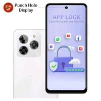 Lava Yuva 3 (Eclipse Black, 4+4*GB + 128GB)|Segment's Most Affordable Smartphone with 128 GB (UFS 2.2) Storage | 90Hz Punch Hole Display|13MP AI Triple Camera|Side Fingerprint Sensor |Bloatware Free - Galaxy white, 128 GB