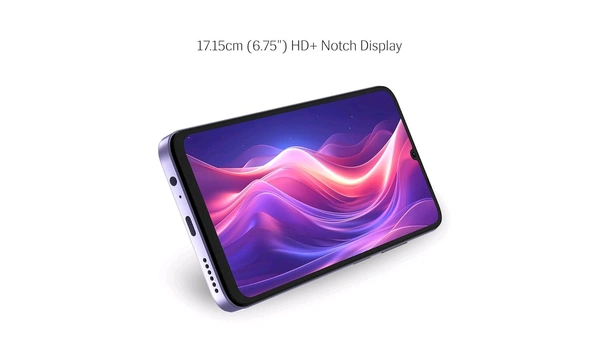 Lava O3 (Glossy Black, 4 GB RAM, 64 GB Storage) | Ultra Fast Octa Core Processor | 6.75" HD+ Display | 13MP AI Dual Rear Camera | 5000 mAh Battery - Glossy lavender