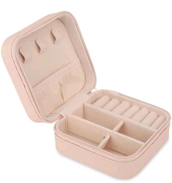 Aavad Flixpen Mini Jewelry Organizer Box for Women Travel Storage Case Storage Case PU Leather jewellery organisers Vanity Box (MULTI)