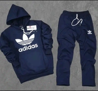 Fleece Hooded Tracksuits for Men - Black, M