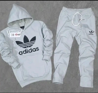 Fleece Hooded Tracksuits for Men - Black, M