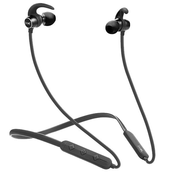 boAt Rockerz 255R Bluetooth Earphones with Mic - Black - Black