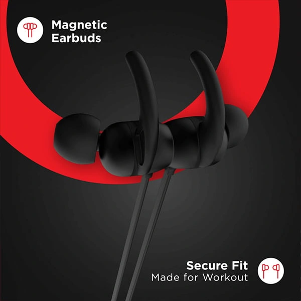 boAt Rockerz 255R Bluetooth Earphones with Mic - Black - Black