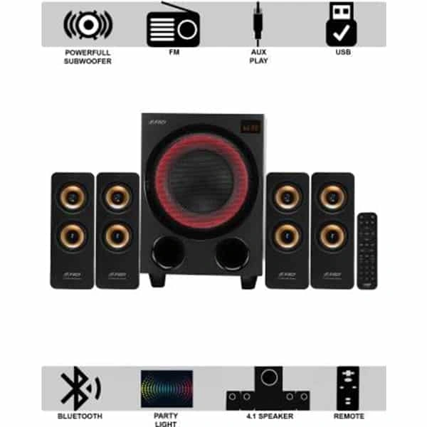F&D F&D F7700X 80 W Bluetooth Home Theatre (Black, Stereo Channel)