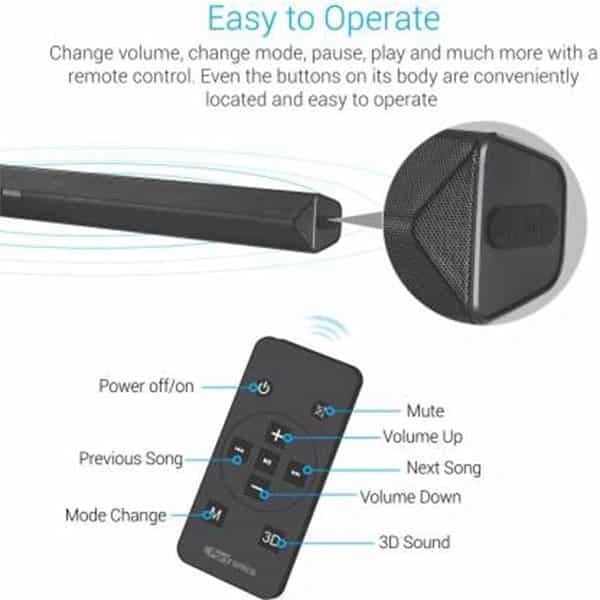 Portronics Sound Slick II POR 936 40 W Bluetooth Soundbar