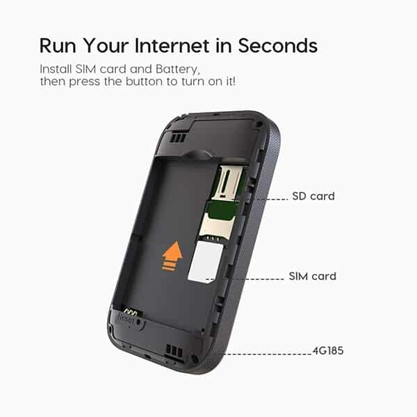 Tenda 4G185 3G/4G LTE Advanced 150Mbps Pocket Mobile Wi-Fi Hotspot Device