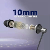 Ubon Rap King UB-185A Big Daddy Bass Earphones - Black