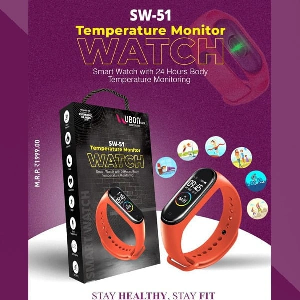 Ubon UBON SW-51 Temperature Monitor Smart Watch