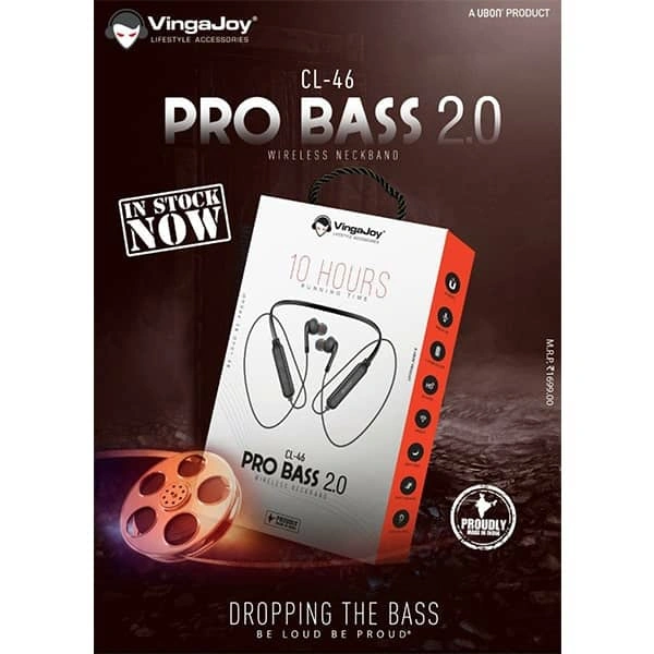 VingaJoy Vingajoy CL-46 PRO BASS 2.0 Wireless Neckband