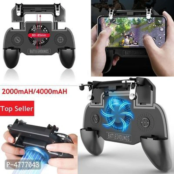 Pubg Mobile Trigger Joystick Phone Game Pad Fan With 2000Mah Inbuilt Power Bank Gamepad Trigger Controller