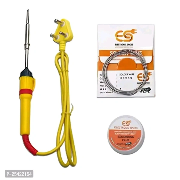 Soldering Iron Kit, 25W Welding Tool with High Temperature Kit With Flux, Tester, Wire , WickName: Soldering Iron Kit, 25W Welding Tool with High Temperature Kit