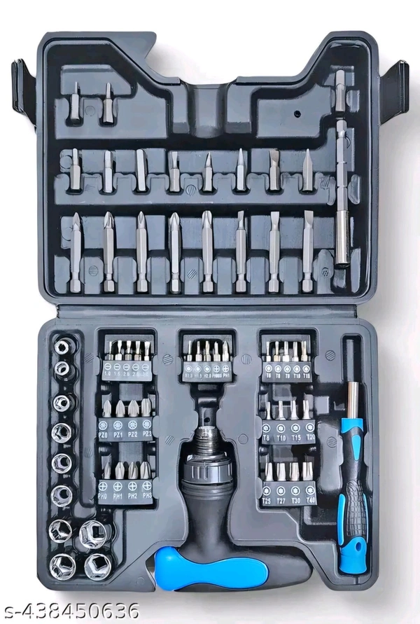63 in 1 Pcs Tool Kit & Screwdriver and Socket SetName: 63 in 1 Pcs Tool Kit & Screwdriver and Socket Set