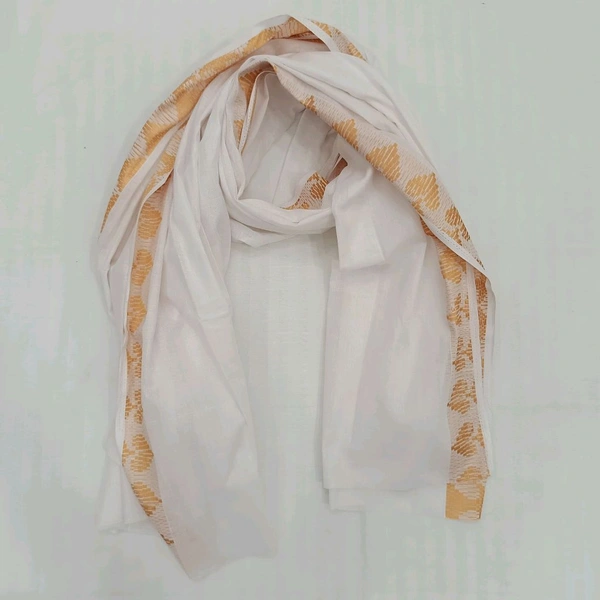 Twokart Cotton 265 GSM Bath, Face, Hair, Hand, Beach Gamcha - White, Free Size