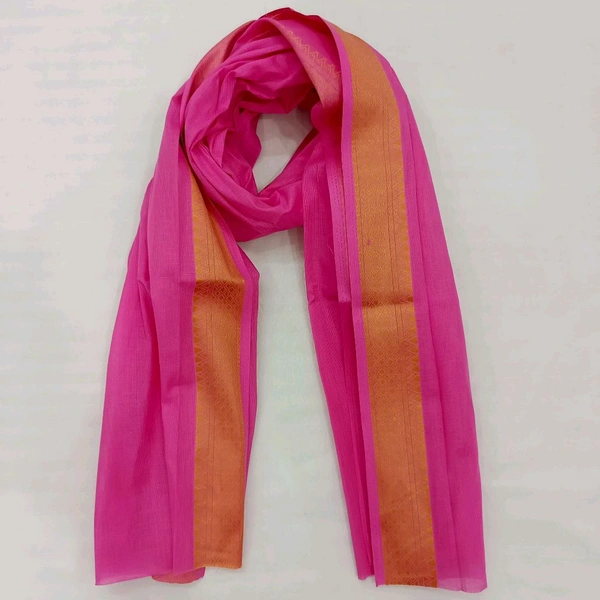 Twokart Cotton 265 GSM Bath, Face, Hair, Hand, Beach Gamcha  - Magenta / Fuchsia, Free