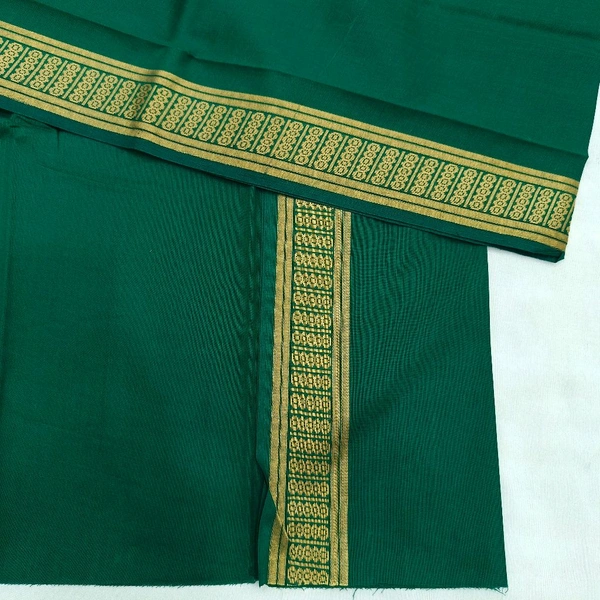 Twokart Cotton 265 GSM Bath, Face, Hair, Hand, Beach Gamcha  - Free Size, Pine Green