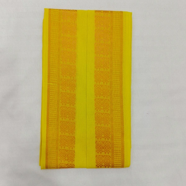Twokart Cotton 265 GSM Bath, Face, Hair, Hand, Beach Gamcha  - Free Size, Yellow