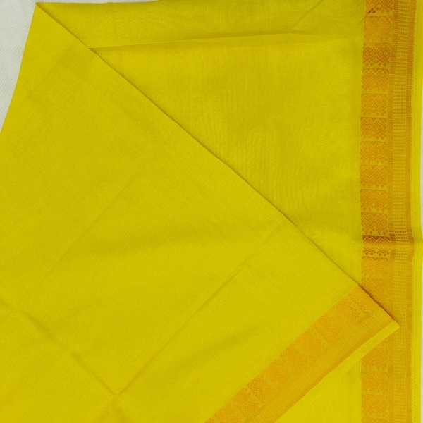 Twokart Cotton 265 GSM Bath, Face, Hair, Hand, Beach Gamcha  - Free Size, Yellow
