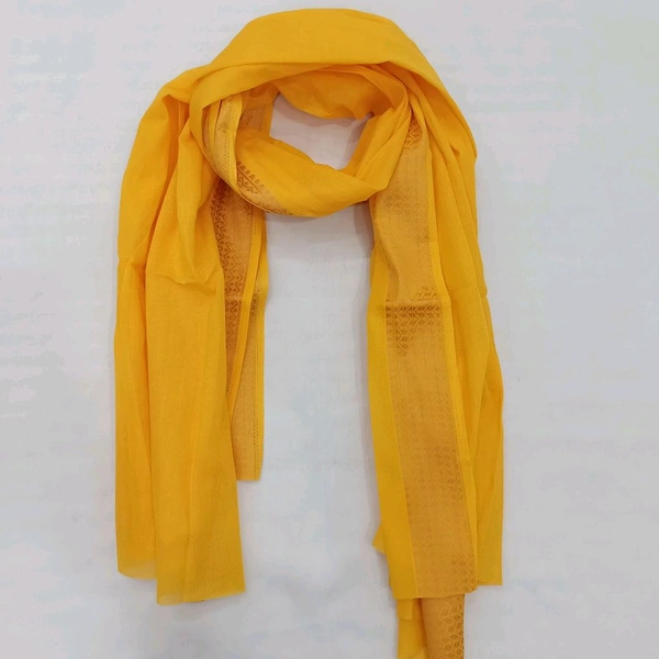 Twokart Cotton 265 GSM Bath, Face, Hair, Hand, Beach Gamcha  - Free Size, Yellow