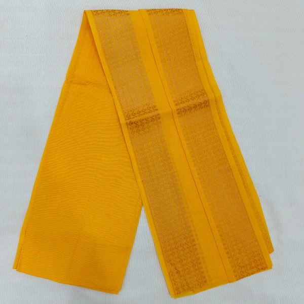 Twokart Cotton 265 GSM Bath, Face, Hair, Hand, Beach Gamcha  - Free Size, Yellow