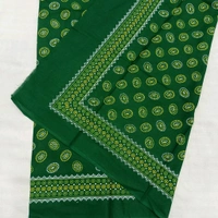 Twokart Cotton 265 GSM Bath, Face, Hair, Hand, Beach Gamcha (Green) Chanderi Gamchha - Free Size, Pine Green