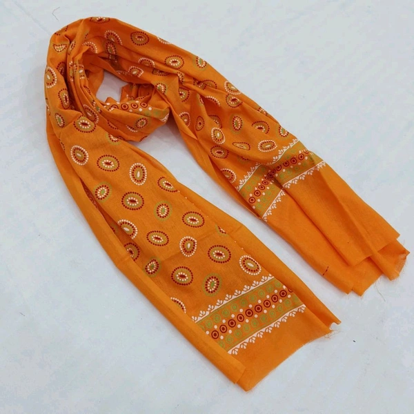 Twokart Cotton 265 GSM Bath, Face, Hair, Hand, Beach Gamcha (Orange) Chanderi Gamchha - Free Size, Web Orange