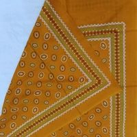 Twokart Cotton 265 GSM Bath, Face, Hair, Hand, Beach Gamcha (Orange) Chanderi Gamchha - Free Size, Web Orange