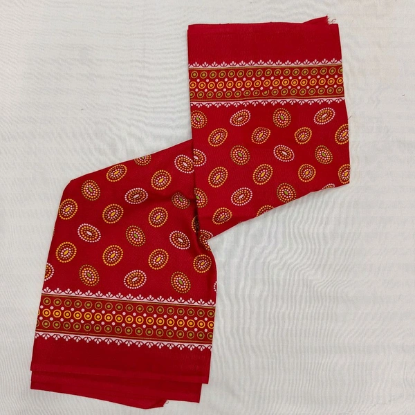Twokart Cotton 265 GSM Bath, Face, Hair, Hand, Beach Gamcha (Red) Chanderi Gamchha - Free Size, Red