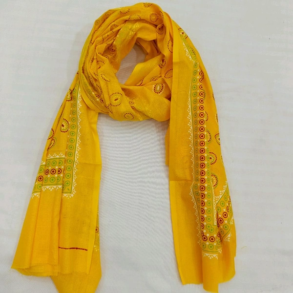 Twokart Cotton 265 GSM Bath, Face, Hair, Hand, Beach Gamcha (Yellow) Chanderi Gamchha - Free Size, Yellow