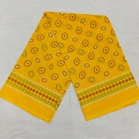 Twokart Cotton 265 GSM Bath, Face, Hair, Hand, Beach Gamcha (Yellow) Chanderi Gamchha - Free Size, Yellow