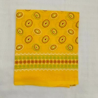 Twokart Cotton 265 GSM Bath, Face, Hair, Hand, Beach Gamcha (Yellow) Chanderi Gamchha - Free Size, Yellow