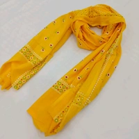 Twokart Cotton 265 GSM Bath, Face, Hair, Hand, Beach Gamcha (Yellow) Chanderi Gamchha - Free Size, Yellow