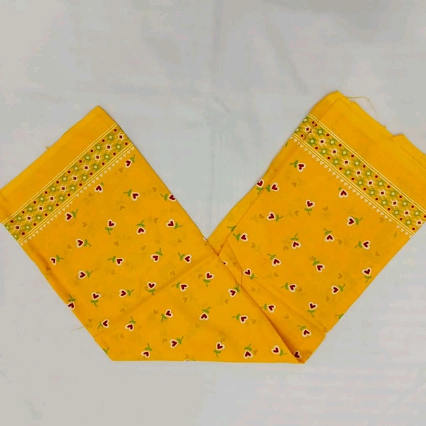 Twokart Cotton 265 GSM Bath, Face, Hair, Hand, Beach Gamcha (Yellow) Chanderi Gamchha - Free Size, Yellow