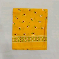Twokart Cotton 265 GSM Bath, Face, Hair, Hand, Beach Gamcha (Yellow) Chanderi Gamchha - Free Size, Yellow
