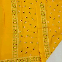 Twokart Cotton 265 GSM Bath, Face, Hair, Hand, Beach Gamcha (Yellow) Chanderi Gamchha - Free Size, Yellow