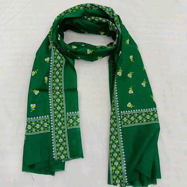 Twokart Cotton 265 GSM Bath, Face, Hair, Hand, Beach Gamcha (Green) Chanderi Gamchha - Free Size, Green