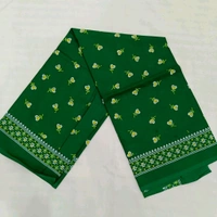 Twokart Cotton 265 GSM Bath, Face, Hair, Hand, Beach Gamcha (Green) Chanderi Gamchha - Free Size, Green