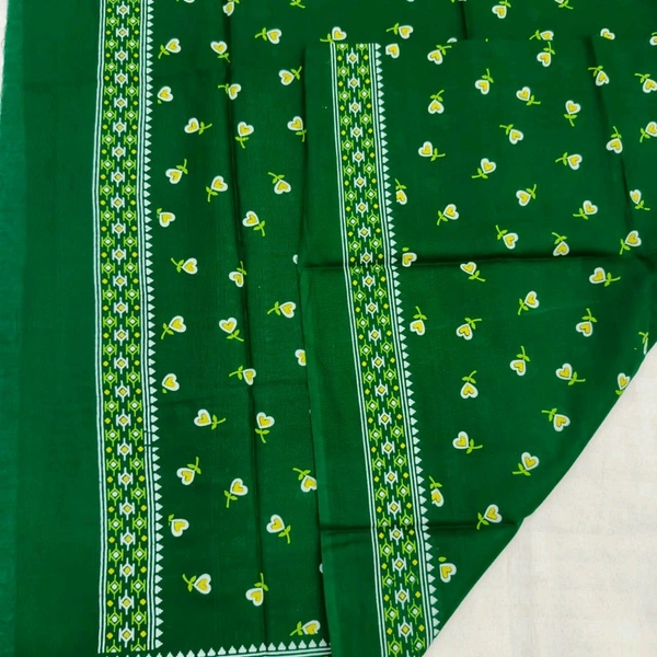 Twokart Cotton 265 GSM Bath, Face, Hair, Hand, Beach Gamcha (Green) Chanderi Gamchha - Free Size, Green