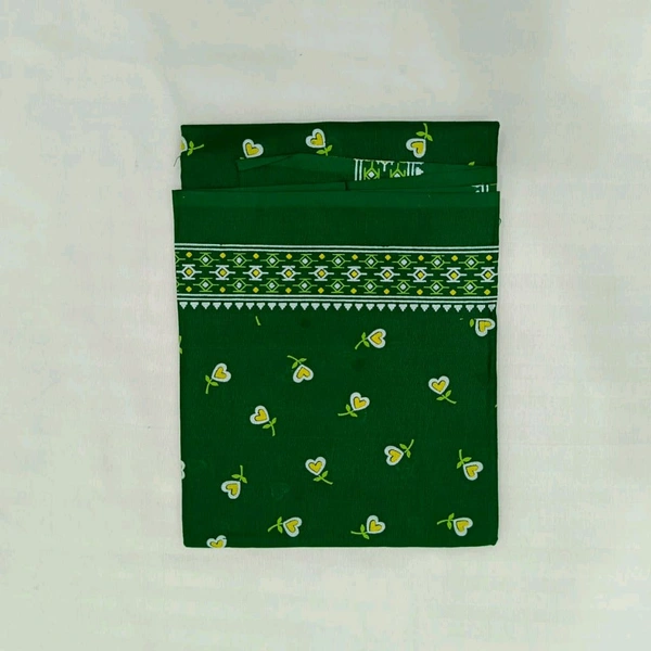 Twokart Cotton 265 GSM Bath, Face, Hair, Hand, Beach Gamcha (Green) Chanderi Gamchha - Free Size, Green