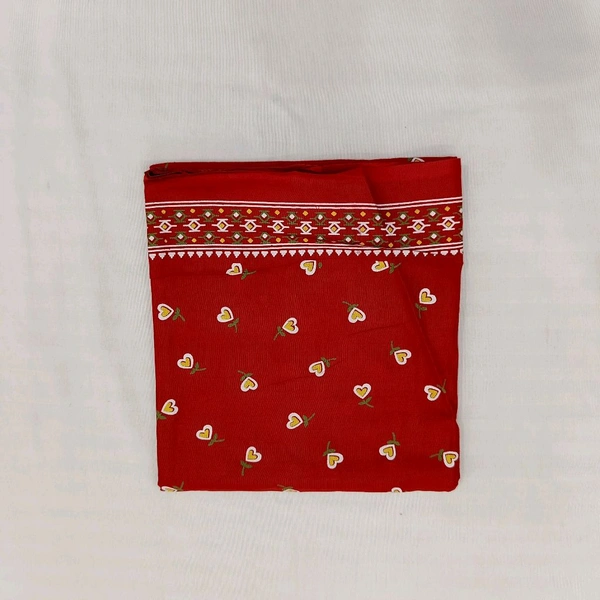 Twokart Cotton 265 GSM Bath, Face, Hair, Hand, Beach Gamcha (Red) Chanderi Gamchha - Free Size, Red