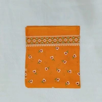 Twokart Cotton 265 GSM Bath, Face, Hair, Hand, Beach Gamcha (Red) Chanderi Gamchha - Free Size, Web Orange